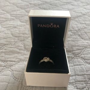 PANDORA SIZE 7 LOVE KNOT RING